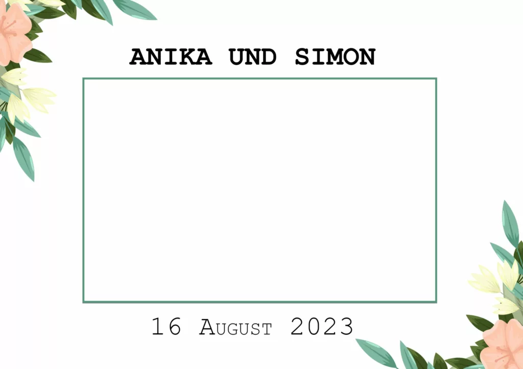 Fotorahmen Vorlage minimalistisch